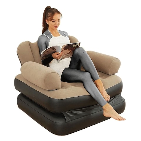 Buy Multifunctional 5-in-1 Inflatable Sofa with L-shaped Armrest