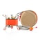 OMEGA 5 ZYZY-93 11800 W 3-Core Foldable Camping Stove for Outdoor - Orange
