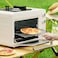 25L Outdoor Gas Camp Oven Portable with Burner Camping Stove W/O Gas, Multifunctional Large Capacity Insulated Oven Box Stainless Steel for Baking, Pizza, Toast, Boil, Fry, Cook