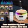 Multifunctional Remote Control Dynamic Volcano Jellyfish Spray Aroma Diffuser with Clock Dynamic Air Humidifier RGB Flame Mood Lamp Essential Oil Diffuser