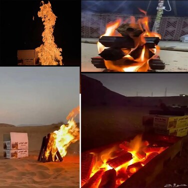 9 KG SODAS Firewood for Outdoor, Camping &amp; Hiking, Environmentally Friendly, Fast Flame, Less Smoke, Without Smell, Extreme Heat