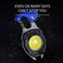 Mini COB Work Lights LED Flashlight Keychain Outdoor Camping Fishing Climbing Multifunction Portable Magnetic Torch USB Charging - Blue