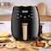 2400W Air Fryer with 6 Litre Extra Large Capacity, Digital Display, Touch Temperature Control System, For Cooking, Frying and Baking, SilverCrest S-18