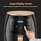 2400W Air Fryer with 6 Litre Extra Large Capacity, Digital Display, Touch Temperature Control System, For Cooking, Frying and Baking, SilverCrest S-18