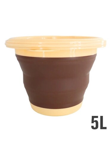 دلو ماء قابل للطي من السيليكون والبلاستيك   دلو مدمج للتخييم والسفر