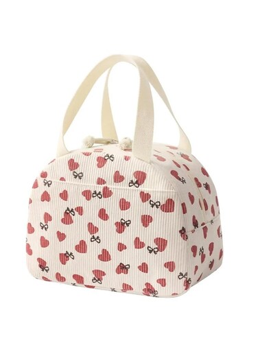 حقيبة غداء لطيفة مع سحاب   حقيبة غداء معزولة قابلة لإعادة الاستخدام   مانعة للتسرب   للعمل والنزهات والسفر