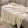 100% Cotton Muslin Blanket Twin Size (165cm x 230cm), 4-Layer Lightweight and Breathable Blanket for Summer, Luxuriously Soft Gauze Bedding for Bed, Natural Minimalism Style, Ideal Gift, Beige