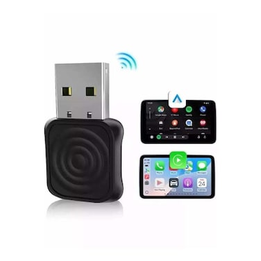 2-in-1 Mini Wireless CarPlay &amp; Android Auto USB Adapter   Plug &amp; Play for iOS 10+/Android 11+
