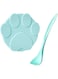 Pet Food Can Lids Silicone Dogs &amp; Cats Can Food lids Covers Leakproof Fit Multiple Sizes for Canned Food with Spoon Color Light Green