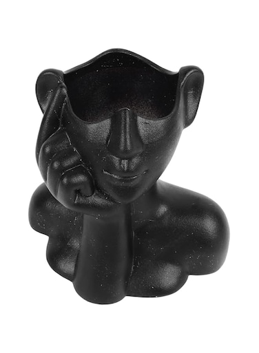 Luqeeg Face Vases, Ceramics Statue Flower Vase, Female Form Ceramic Body Face Art Vase, Ceramic Face Vase, Modern Minimalism Vase for Home Decor Living Room Office Table Desk Decoration