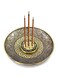 meifan Incense Stick Holder, Brass Incense Burner 9 Incense Holes with Detachable Ash Catcher Retro and Elegant Fragrance Accessories