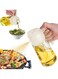 oz olive oil dispenser bottle kitchen 2 in 1 oil dispenser air fryer salad frying barbecue 470ml premium glass oil bottle sprayer cooking cream white