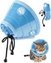 Havenfly Cat Recovery Collar, Protective Adjustable Pet Cone Collar for After Surgery, Comfortable Lightweight Elizabethan Collar for Cat Kitten Prevent from Licking Wounds, Not Block Vision (M)