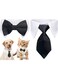KWSLIN 2 Pack Pets Bowtie, Adjustable Formal Pet Bowtie Collar Neck Tie, Cats Puppy Tuxedo Outfits Bows Ties Accessories, Adding a Touch of Charm and Vibrancy to Pet, Size L, Black