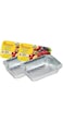 HomStuff Aluminium Foil Container 8367 (670 ml), Pack of 2 x (1x10pcs), Aluminium Disposable container   Parcel Box   Packaging Hot/Dry Foods   Freezer Containers for Takeaway Food Packaging.