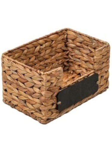 Homesmiths Small Water Hyacinth Storage Basket 23 x 15 x 13 cm