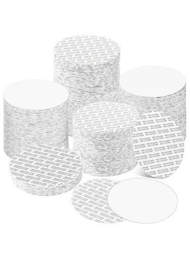 70 mm Foam Lid Liner Pressure Sensitive Seal Round Jar Sealer Bottle Seals Heat Resistant Foam Cap Torque Activated Safety for Protection Safety Jar Cap Bottle Vial Tamper Gasket Kit(100 Pieces)