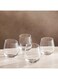 Home Eddi Slope Rim 4-Piece Tumbler Glass Set 390ml -Clear