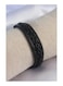 Black Leather Men's Bracelet