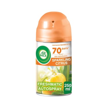 Air Wick Automatic Air Freshener Spray Refill, Sparkling Citrus Scent, 250ml