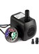 MAKINGTEC 15W 800L/H Submersible Water Pump with 12 Color LED Light for Fountain Pool Garden Pond Fish Tank Aquarium Water Aquarium Pump Outdoor Fountain Pumps Pond Fish Tank,Aquarium