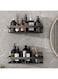 Cozy Nest 2-Pack Shower Caddy Bathroom Shelf Organizer with Adhesive sticker/screws.No Drilling Iron Wall Mounted Toilet Shelf Rack Storage Accessories