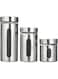 Harmony 2724623292946 Glass Canister With Stainless Steel Coat 3 Pieces Set