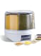 Slow Slog Grain Dispenser, 360&deg; Rotating Storage Container, 6 Grid Food Dispenser with Storage Sealed Lid, Rice Dispenser for Grains, Beans, Rice, Peanut, Barley