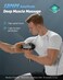 Massage Gun, Deep Tissue Massager, 30 Speeds Handheld Muscle Massage Gun, Portable Percussion Massager with 6 Heads, Powerful Muscle Gun Rechargeable Cordless for Home Office Gym (Black)
