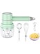 VAODO 3-in-1 Hand Mixer Electric, Portable Mini Electric Onion Chopper, with 2 Stainless Steel Egg Beater, for Kitchen Baking and Cooking
