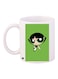 Power Puff Girl Printed Coffee Mug White/Green/Black