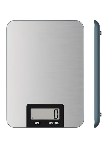 Digital Kitchen Scale with LCD Display, Multifunction Food Scale, Touch Button, Ultra Slim with Large LCD Display Kitchen Scale with Automatic Shut Off Function Food Scale for Kitchen- White