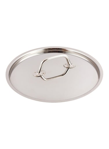 LID ONLY: Met Lux Lid For 6 Quart Induction Sauce Pan, 1 Lid For Deep Sauce Pan - Sauce Pan Sold Separately, With Handle, Stainless Steel Lid For Cooking Pan, Mirror-Finish