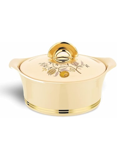 ASIAN Hotpot Falcon Gold, Stainless Steel insulated Hot Pot, Food Warmer, Keeps Food Warm for Hours - Falcon Gold (2500 ML, BEIGE)