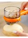 Peeling Knife with Storage Box, Double-Sided Stainless Steel Fruit/Vegetable Peeler, Home Kitchen Tool (Orange).