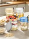 4 Packs Overnight Oats Jars with Lids and Spoons, 16 Oz Glass Mason Containers for Overnight Oats, Leak Proof Oatmeal Container for Cereal, Fruit, Vegetable, Milk, Salad, Yogurt