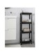 4 Layer Vesken Shelving Unit Storage Shelves Storage Rack Black 36X23X100 Cm