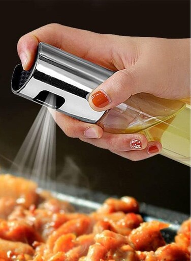 Glass Bottle Olive Oil Sprayer Spray Bottle Travel Friendly Oil Dispenser Mister For Baking Roasting Grilling and Frying