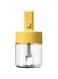 Glass Spice Jar Set with Spoon, Odorless Seasoning Containers, Silicone Lids for Sugar and Salt, Kitchen Condiment Jars with Flapper Caps, Ideal for Organizing Spices (5.9in)