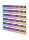 24 Inches Nail Polish Rack Wall Mounted Shelf with Removable Anti-slip End Inserts, Clear Acrylic Nail Polish Organizer Display - Holds 150 Bottles