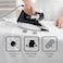 Saachi Dry Iron with Aluminum Soleplate NL-IR-145-BK &ndash; 1000&ndash;1200W, Variable Temperature, Ergonomic Handle, Overheat Protection