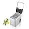 Electric Ice Maker, 1.6 Liters Water Tank Capacity, Dispenses 9pcs Bullet-shaped Ice every 6 minutes, 15 Kgs Ice in 24 Hours, Removable Ice Basket