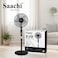 Saachi NL-FN-1743 16-Inch Stand Fan with Powerful Copper Motor, Adjustable Height, 3-Speed Control, Wide Oscillation &amp; 1-Hour Timer
