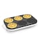 Saachi 2-in-1 Pancake &amp; Mini Crepe Maker NL-CM-1850, 1000W, 6 Non-Stick Cooking Plates (12cm Each), Automatic Temperature Control, Cool-Touch Handles, Includes Ladle &amp; Spatula