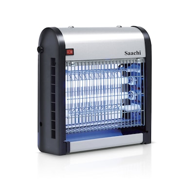 Saachi Insect Killer 14W: UV Bug Zapper with Electric Net &amp; Removable Tray NL-IK-2412-BK