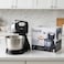 Saachi 2.5L Hand Mixer NL-HM-4157CB-BK, 5-Speed + Turbo, Rotating Stainless Steel Bowl, 250W Motor, Chrome Finish, Dough Hooks &amp; Beaters, Whisk &amp; Knead Function