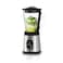 Saachi 2-in-1 Blender with 1.7L Glass Jar, 900ml To-Go Bottle, Pulse Control, Noiseless Operation, and Overheat Protection for Smooth and Efficient Blending NL-BL-4411-BK