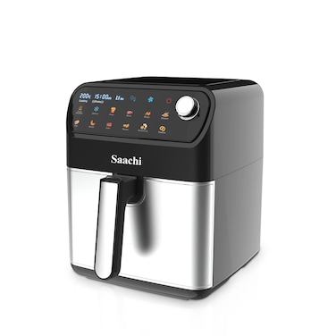 Saachi 7.0L Digital Air Fryer &ndash; 12 Pre-Set Programs, Adjustable Temperature &amp; Timer, Stainless Steel Heating, Non-Stick Basket &amp; Overheat Protection
