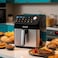 Saachi 7.0L Air Fryer NL-AF-4787D-BK, Digital Touch Control, 12 Preset Programs, 80&ndash;200&deg;C Adjustable Temp, Rapid Air Technology, Oil-Free Cooking, Non-Stick Basket, 1700W