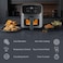 Saachi 4.5L Air Fryer NL-AF-4794-GY, Digital Touch Control, 8 Preset Programs, Viewing Window, Adjustable Temperature, 60-Min Timer, Oil-Free Cooking, Dishwasher Safe